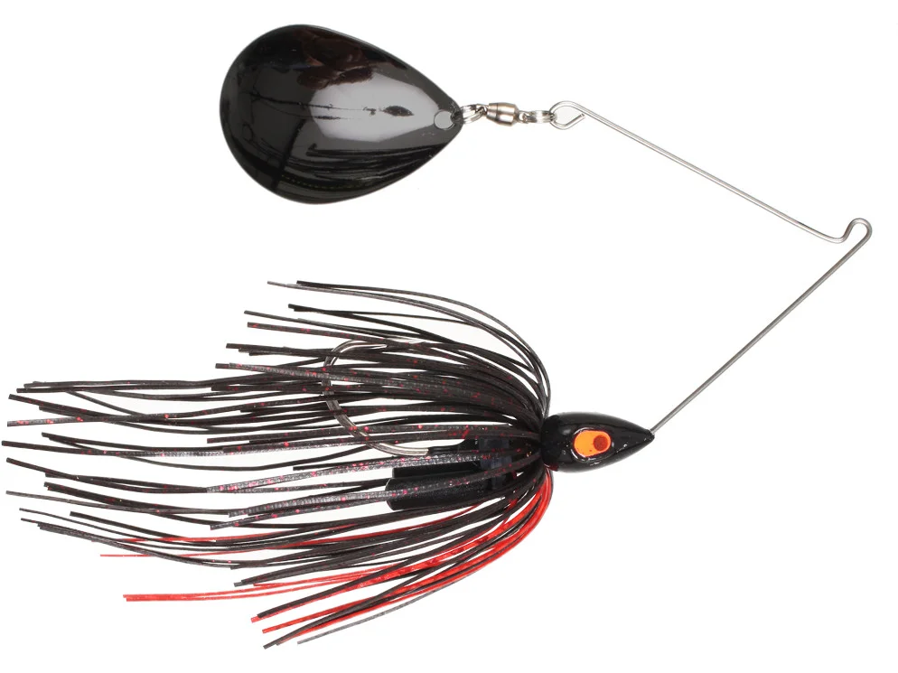 War Eagle Night Time Spinnerbait - Black Red #WE12PSBN38