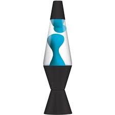 Schylling Blue Clear with Black Base Lava Lamp #23130401US