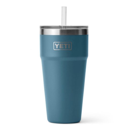 Yeti Rambler 26oz Stackable Cup with Straw Lid Nordic Blue #21071501165