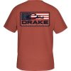 Drake Men's Patriotic Bar Short Sleeve T-Shirt #DT9280