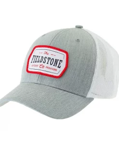 Fieldstone Patriotic Patch Hat Grey/White #R173