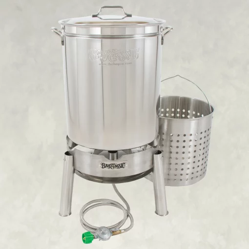Bayou Classic 62qt Stainless Steam & Boil Cooker Kit #KDS-160