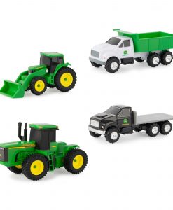 Tomy John Deere 1:64 Scale 4-Piece Toy Vehicle Set