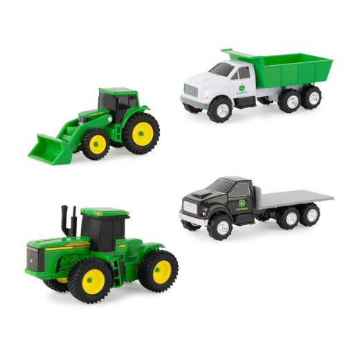 Tomy John Deere 1:64 Scale 4-Piece Toy Vehicle Set