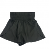 Girlie Girl Women's Elastic Waist Shorts - Black #SH-0524