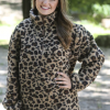 Girlie Girl Leopard Sherpa Pullover #LP-4588