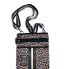 Girlie Girl Neoprene Crossbody Bag - Leopard Brown Beige #NP-3500