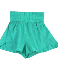 Girlie Girl Women's Elastic Waist Shorts - Mint #SH-0524