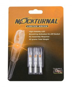 Nockturnal Lighted Nocks G Nock Orange 3 Pack #NT-615