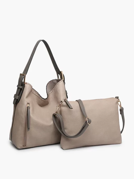 Jen & Co Alexa Hobo Fog Grey