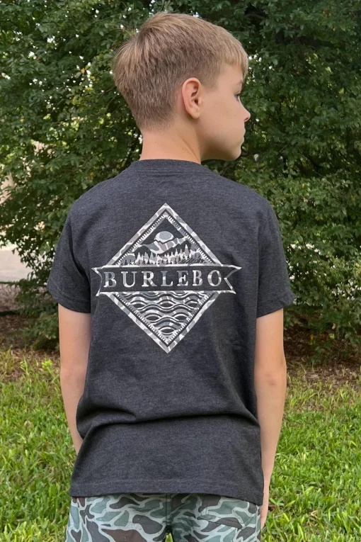 Burlebo Youth Tee - Camo Diamond Logo