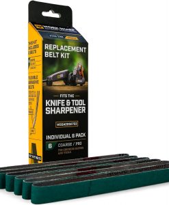 Work Sharp Knife And Tool Sharpener P80 Extra Coarse Grit Replacement Belt Kit #WSSA0002703