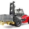 Bruder Linde HT160 Forklift With Pallet And 3 Pallet Cages #BT02513