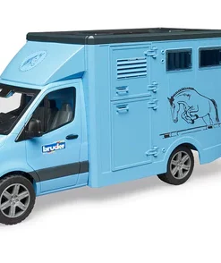 Bruder MB Sprinter Animal Transporter With Horse #BT02674