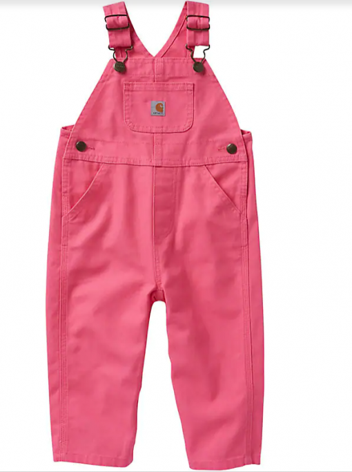 Carhartt Toddler Girl's Loose Fit Canvas Bib Overall #CM9712