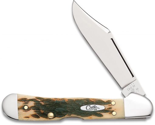 Case Knife Amber Bone Mini CopperLock #61749L