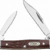 Case Knife Jigged Brown Synthetic Pen Stainless #00083