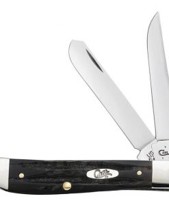 Case Knife Jigged Genuine Buffalo Horn Mini Trapper #65016SS