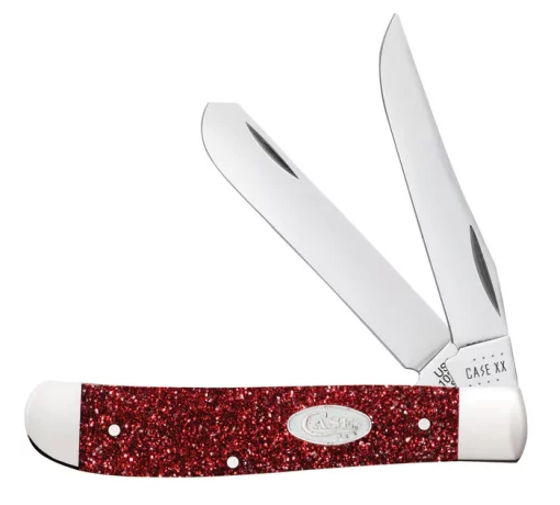 Case Knife Ruby Red Stardust Kirinite Mini Trapper #C67005