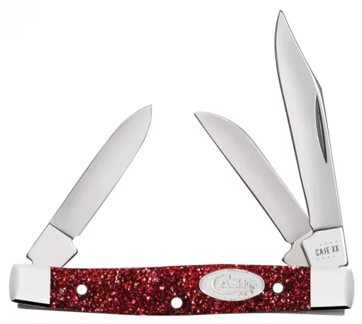Case Knife Ruby Red Stardust Kirinite Small Stockman #C67004