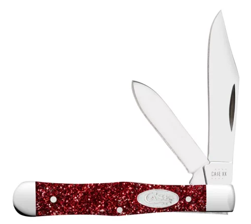 Case Knife Ruby Red Stardust Kirinite Small Swell Center Jack #C67002