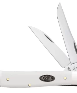 Case Knife White Synthetic Mini Trapper #63965