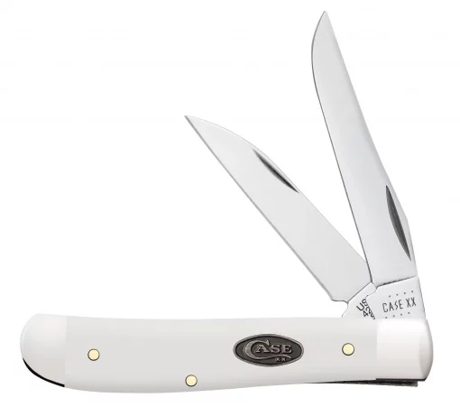 Case Knife White Synthetic Mini Trapper #63965