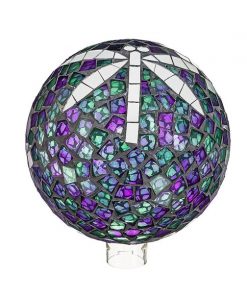 Evergreen 10" Mosaic Glass Gazing Ball, Dragonfly #84G3962