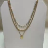 Fouray Fashion 3 Piece Necklace Gold Rope #N128MT