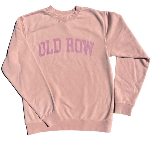 Old Row Pigment Dyed Premium Crewneck Pink #WROW-2559