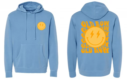 Old Row Smiley Pigment Dyed Premium Hoodie #WROW-2562