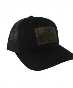 Zep-Pro Buck Square Patch Hat - Black/Brown #ZPBUCKCHBK