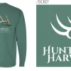 Hunt to Harvest Long Sleeve Shed Tee Green