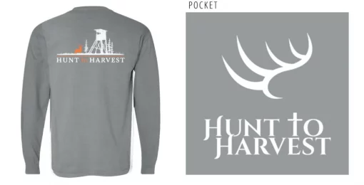 Hunt to Harvest Long Sleeve Solo Stand Alloy Gray