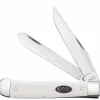 Case Knife White Synthetic Trapper #C63960