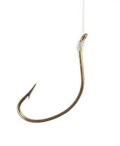 Eagle Claw Kahle Snelled Hooks - Bronze - Size 2 #147H-2