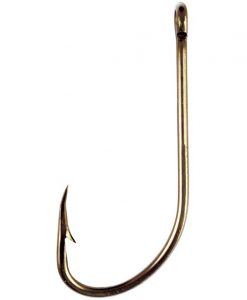 Eagle Claw Plain Shank Offset Hook - Bronze - Size 2 #084AH-2