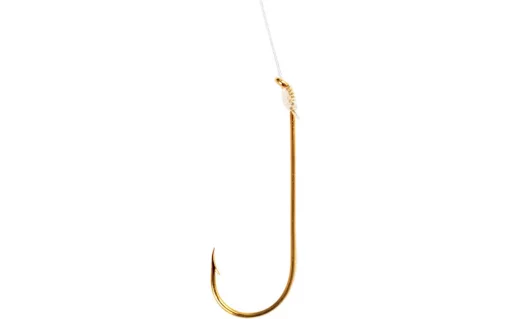 Eagle Claw Snelled Aberdeen Offset Fish Hook Size 4 #127H-4