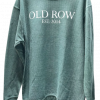 Old Row Corded Crewneck Sweatshirt Green #WROW-2576
