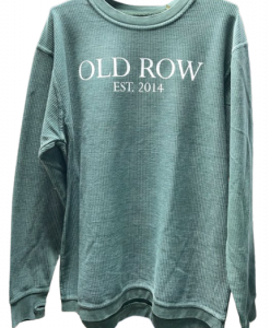 Old Row Corded Crewneck Sweatshirt Green #WROW-2576