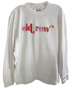 Old Row Corded Crewneck Sweatshirt Ivory #WROW-2577