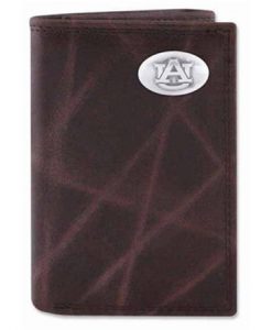 Zep-Pro Auburn Trifold Wrinkle Leather Wallet #UAU-IWT2-WRNK