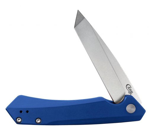 Case Knife Blue Anodized Aluminum Kinzua #64663