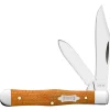 Case Knife Natural Canvas Micarta Small Swell Center Jack #23694