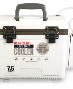 Engel Cooler Live Bait With Net 7.5 White #ENGLBC-7