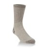 Hiwassee Heavy Outdoor Crew Socks - Large -Light Brown #H1008