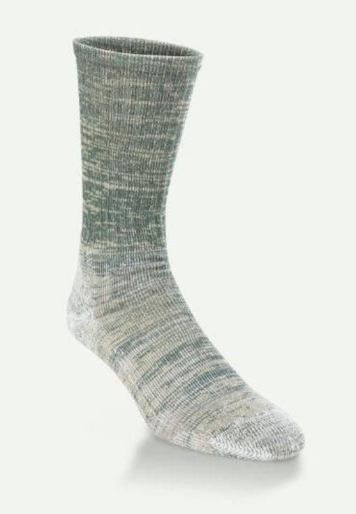 Hiwassee Light Weight Outdoor Tech Socks - Large - Forest/Taupe #H1011
