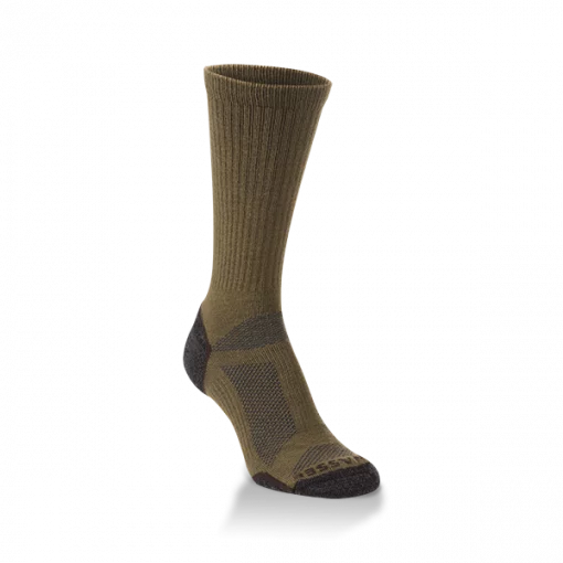 Hiwassee Light Weight Tech Crew Socks - Extra Large - Olive/Coyote #H4010