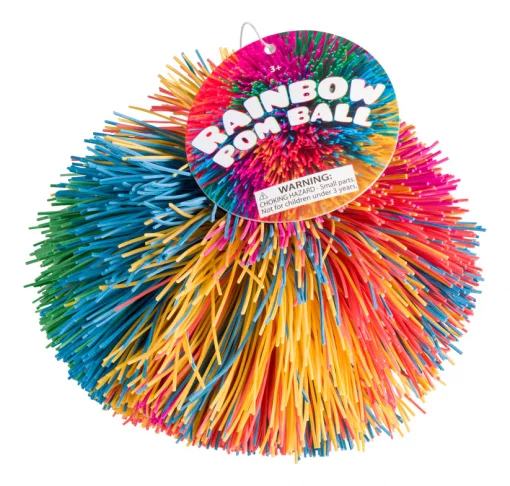Toysmith Rainbow Pom Ball #7809
