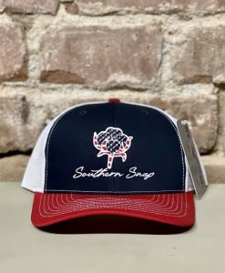 Southern Snap USA Cotton Trucker Hat - Red/White/Blue